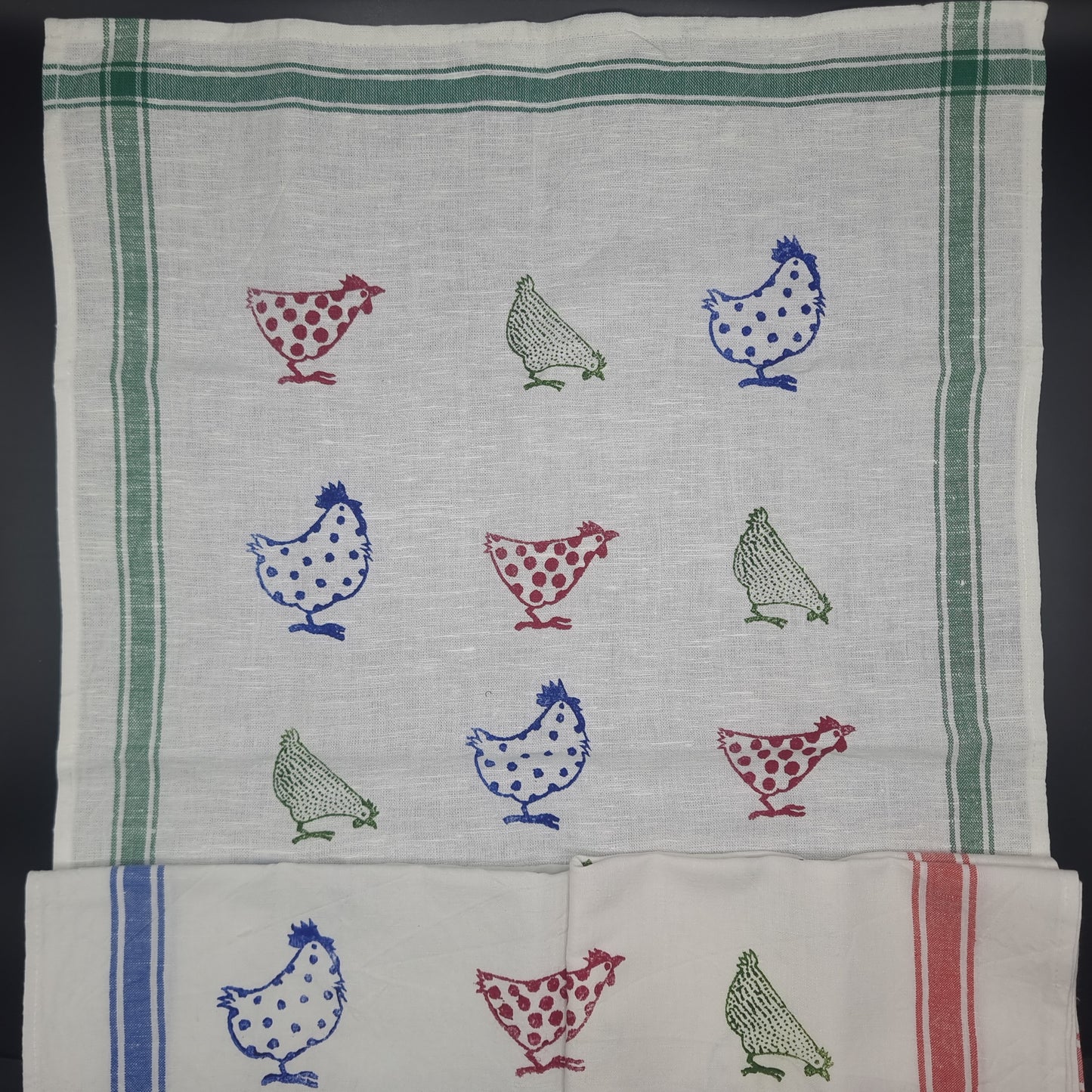 Geschirrtuch Bunte Hühner