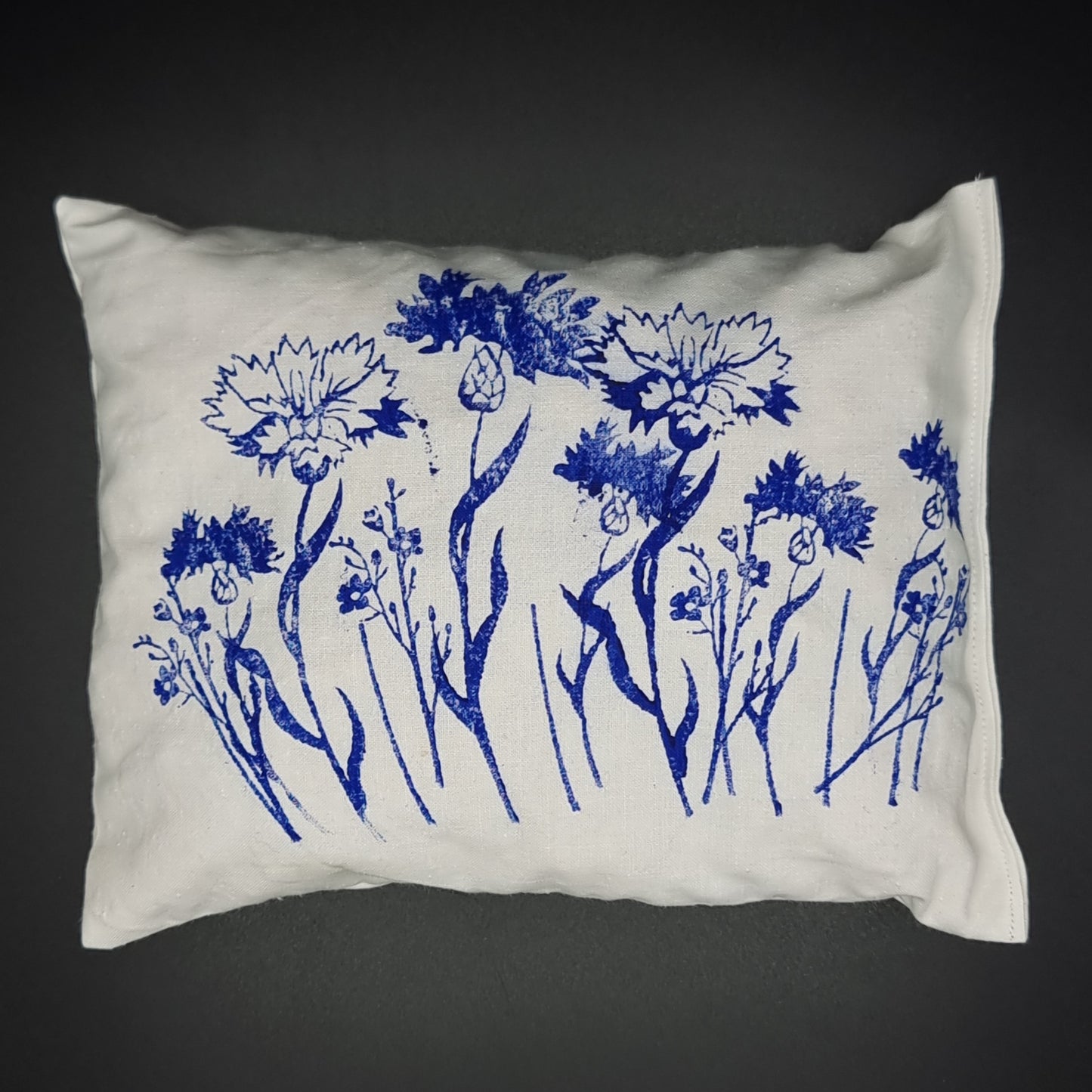 Zirbenkissen Kornblumen