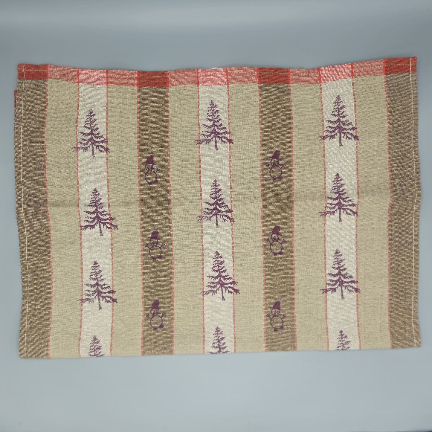 Geschirrtuch Baum mit Schneemännern