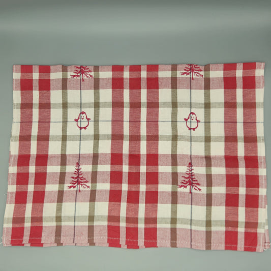 Geschirrtuch Bäume mit Pinguin