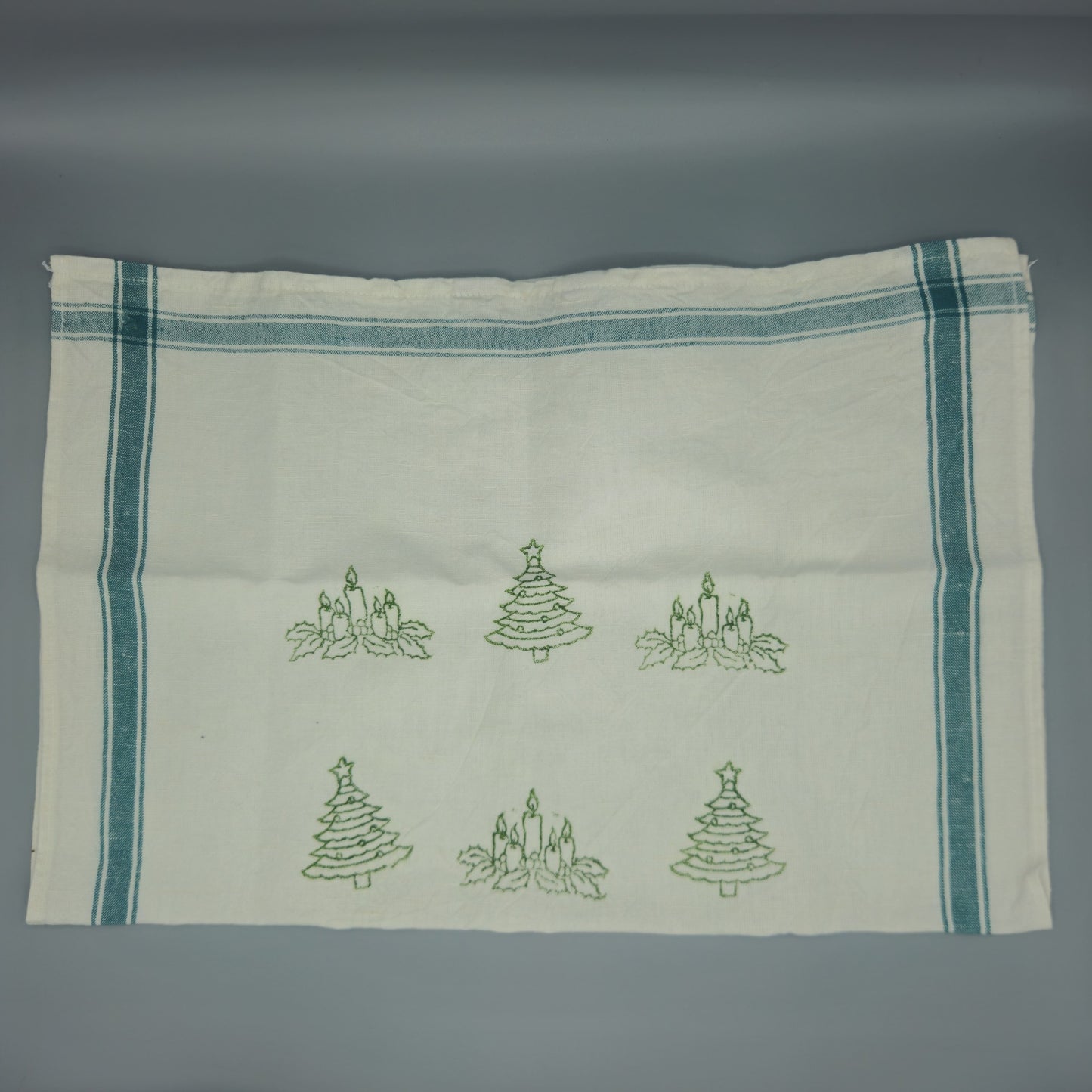 Geschirrtuch Weihnachtsbaum und Kerzen