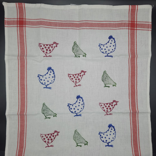 Geschirrtuch Bunte Hühner